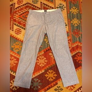 J. Crew 770 Gray Stretch cotton dress Pants 34x30